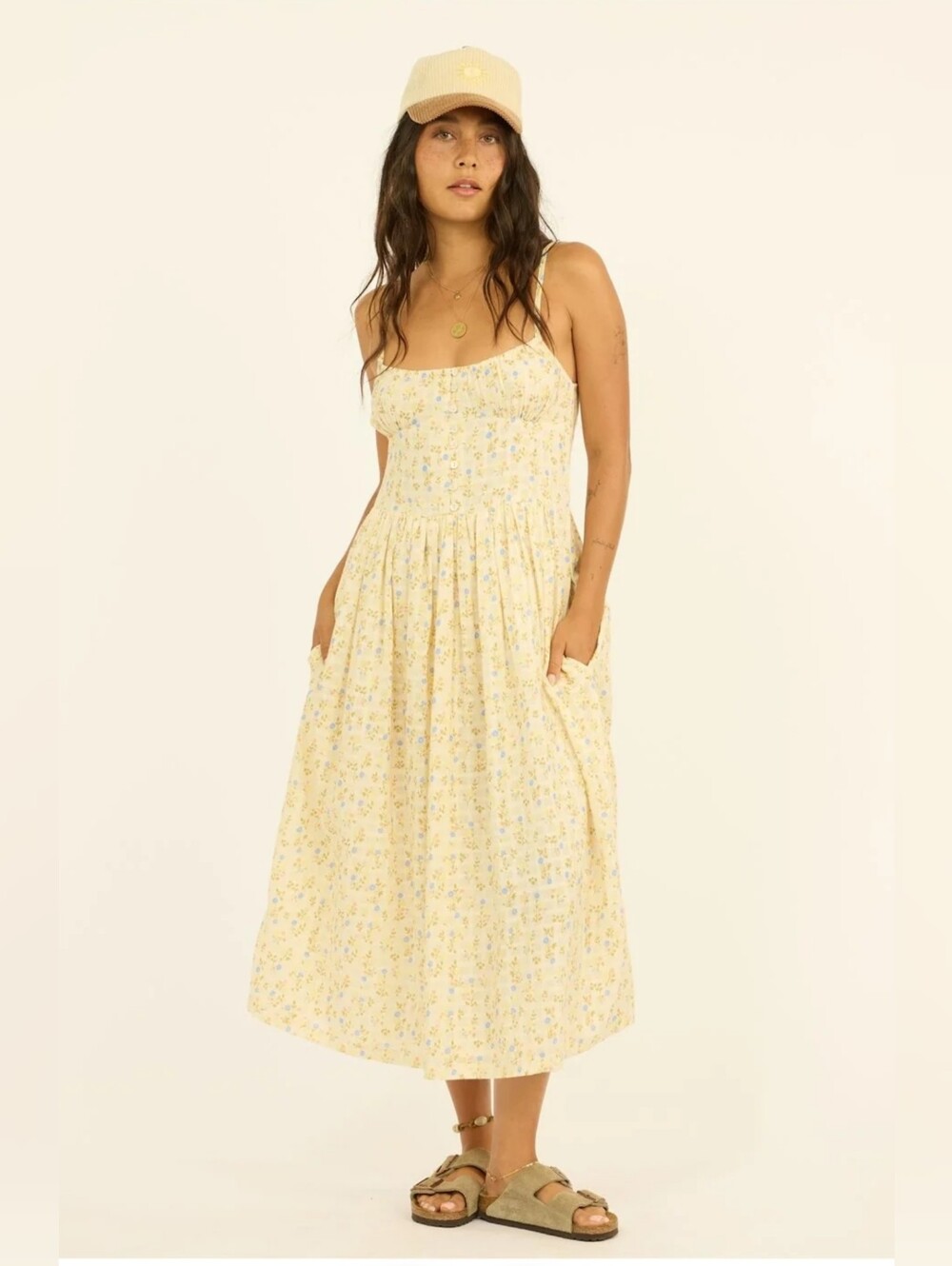 NWT Sisstr Revolution My Kinda Dream Woven Midi Dress Size Medium